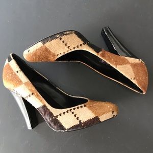 Steven Steve Madden Argyle Pony Hair Pumps | 9